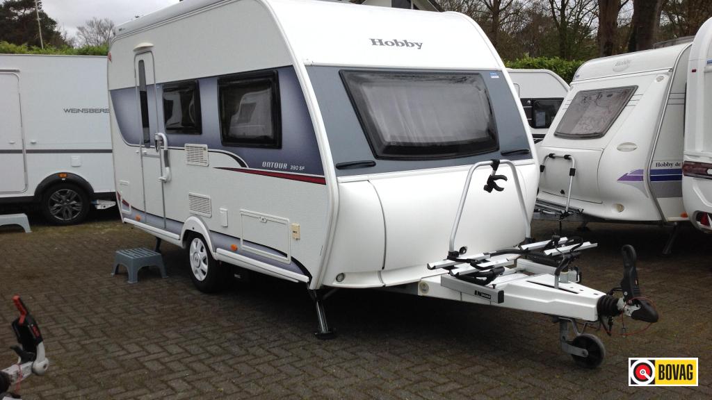 Hobby On Tour 390 SF Met Mover & Lithium accu, Caravans en Kamperen, Hobby, Treinzit, Schokbreker, Tot en met 4