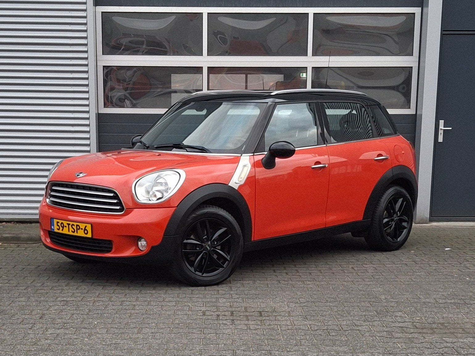 Mini Countryman 1.6 Cooper 2012 NAP NAVI, Auto's, Voorwielaandrijving, Zwart, Leder en Stof, 122 pk