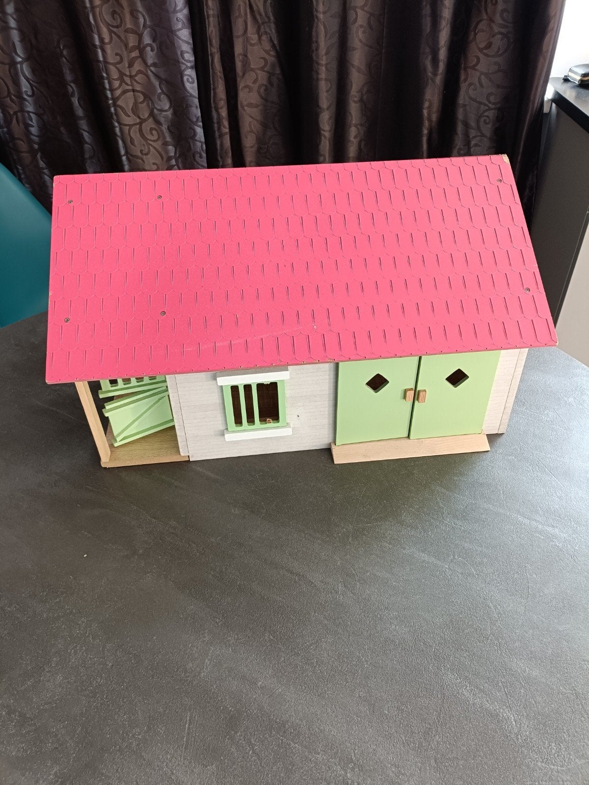 houten paardenstal boerderij, Kinderen en Baby's, Ophalen of Verzenden, Gebruikt, Poppenhuis