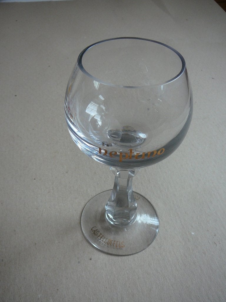 glas op voet, hotel Neptuno castelldefels Espana, Ophalen of Verzenden, Overige typen