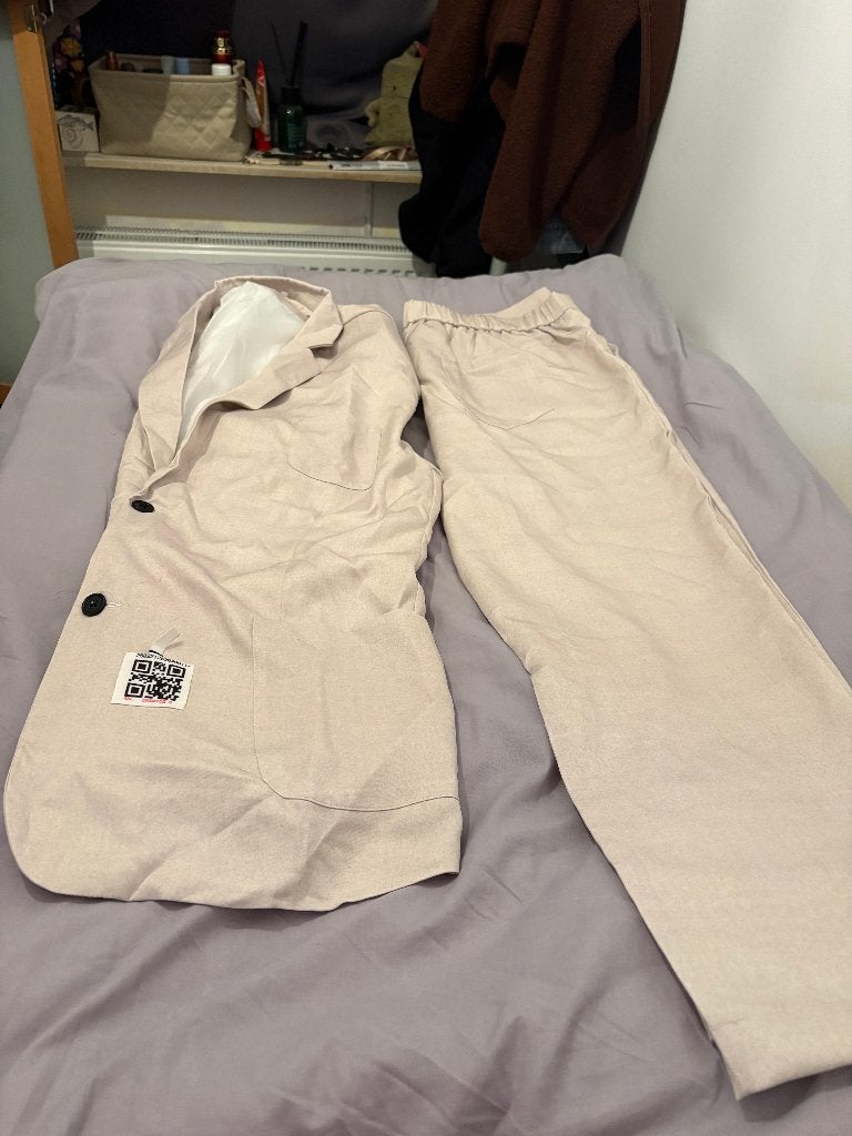 Mooi heren pak Casual Fit., Ophalen, Kostuum of Pak, Onbekend, Wit