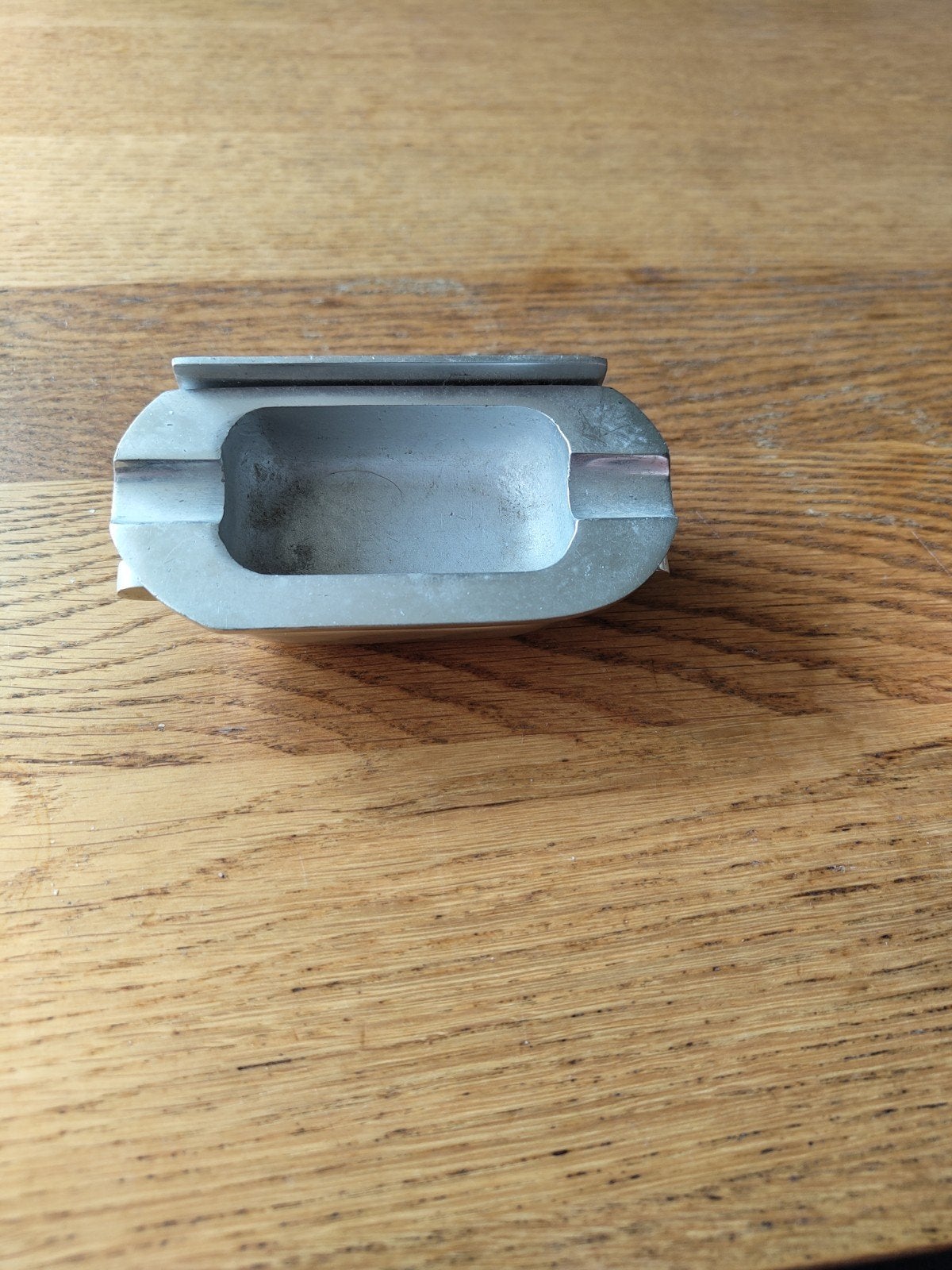 Metalen Asbak - Vintage Design - spoorwegen, Ophalen of Verzenden, Gebruikt, Asbak
