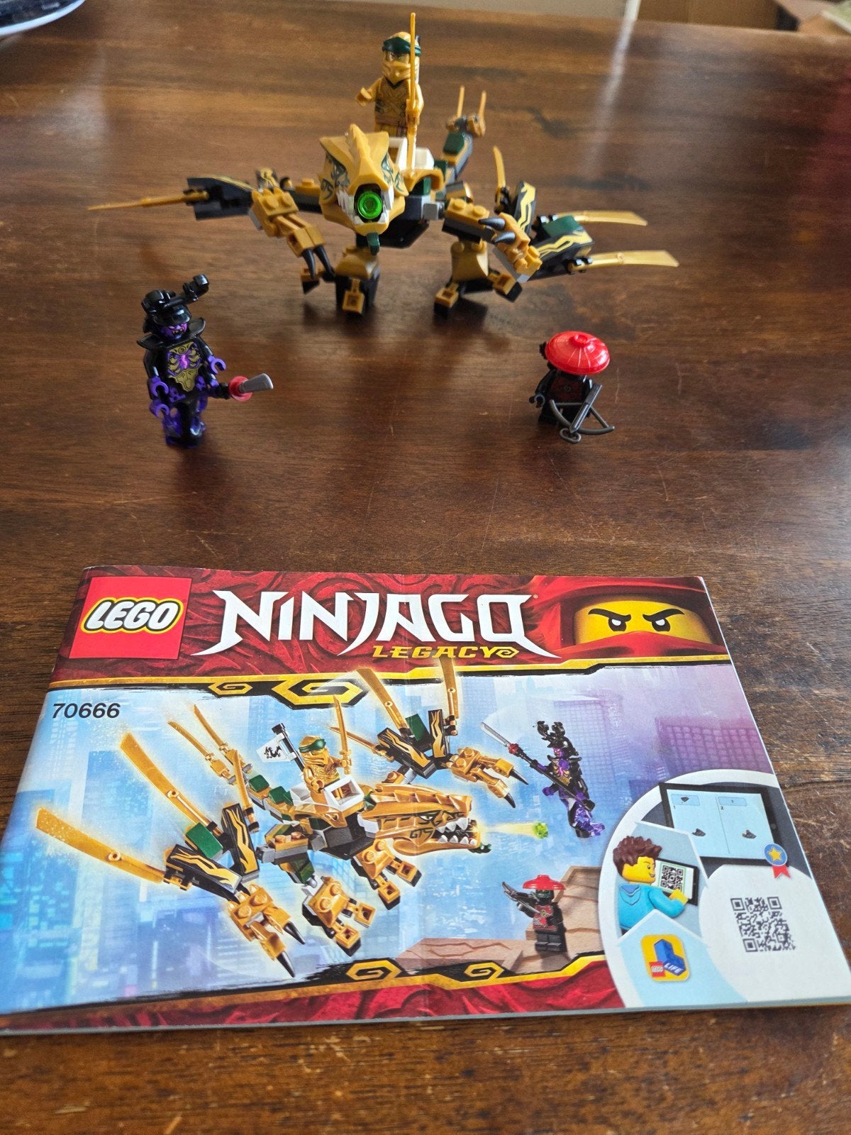 LEGO Ninjago 70666 De Gouden Draak, Ophalen of Verzenden, Gebruikt, Lego