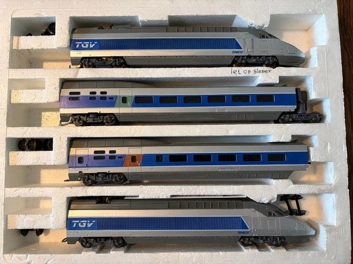 Lima TGV elektrische modeltrein omgebouwd naar Märklin, Wisselstroom, Ophalen of Verzenden, Märklin, Gebruikt