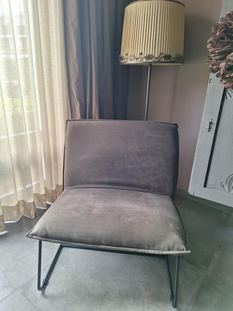 Moderne lounge stoel Fauteuil (Wehkamp Home Taylor), Huis en Inrichting, Stoelen, Ophalen, Gebruikt, Modern, Lounge, Stof