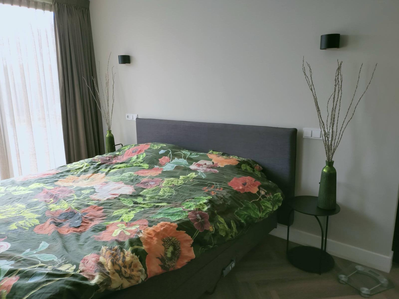 Auping elektrisch verstelbaar bed 180x210, Ophalen, Gebruikt, 210 cm, Tweepersoons