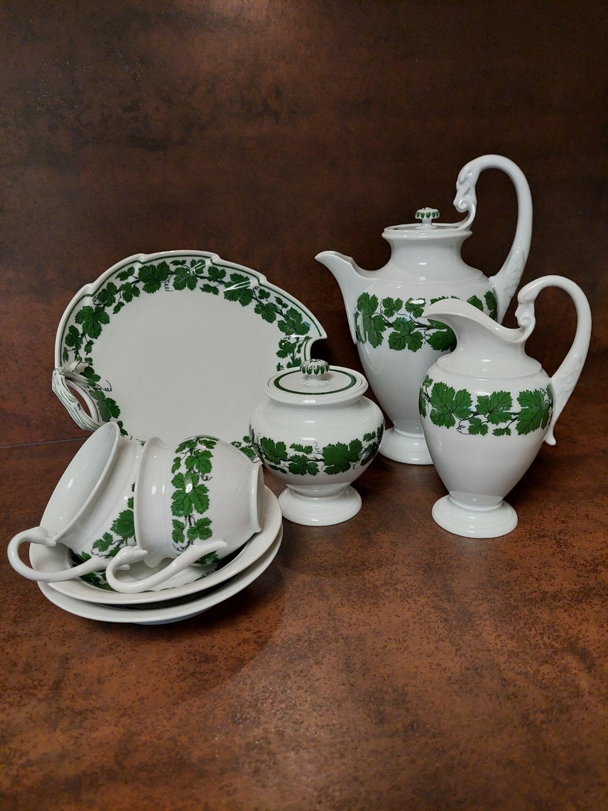 Meissen tete-a-tete met presenteerschaal., Antiek en Kunst, Ophalen of Verzenden