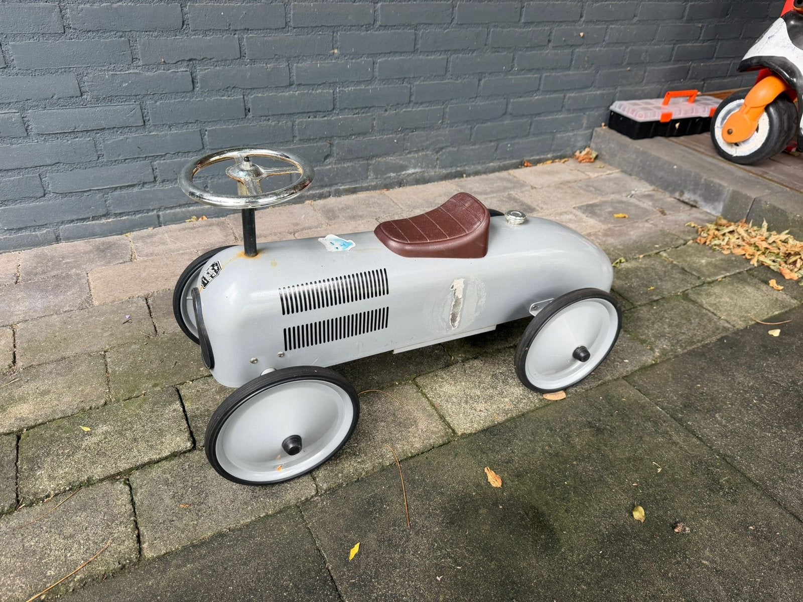 2x Trapauto (Brandweer & Klassieke Raceauto), Ophalen, Gebruikt, Trapvoertuig