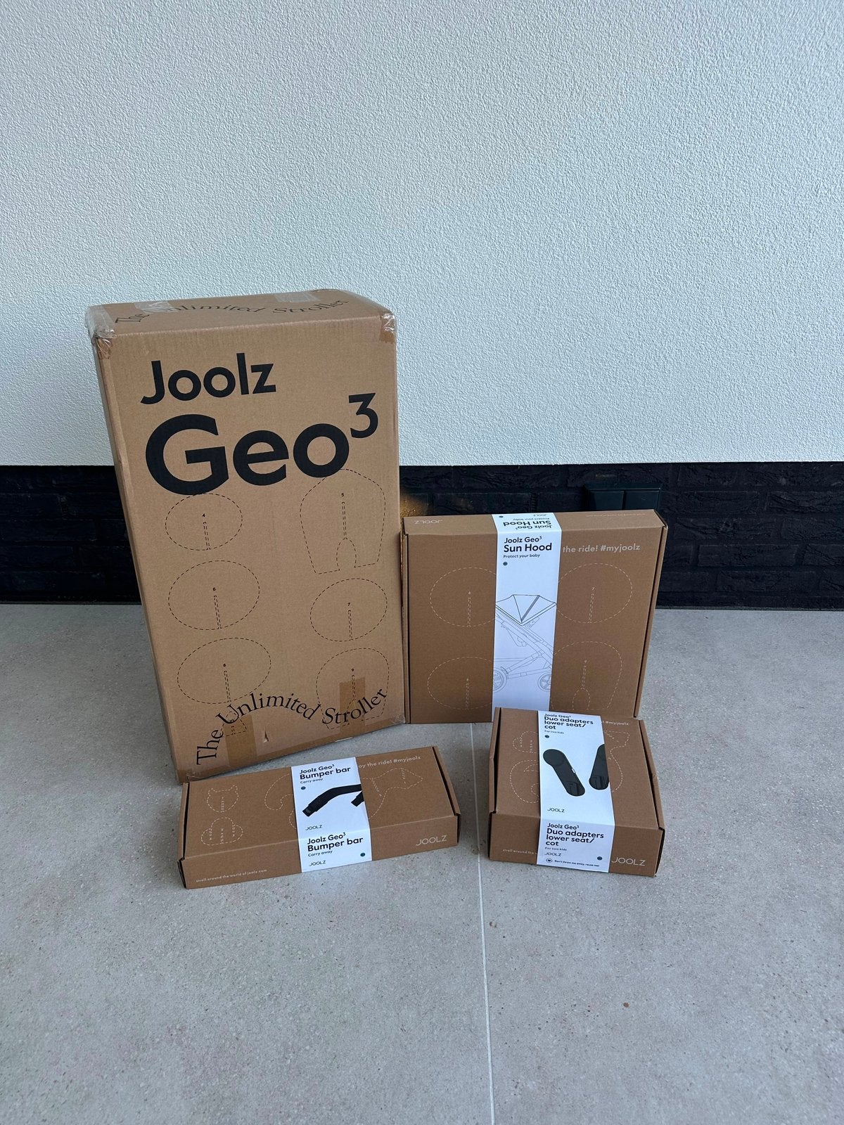Joolz Geo 3 uitbreidingsset - NIEUW - Hazel Brown, Ophalen of Verzenden, Zo goed als nieuw, Overige merken