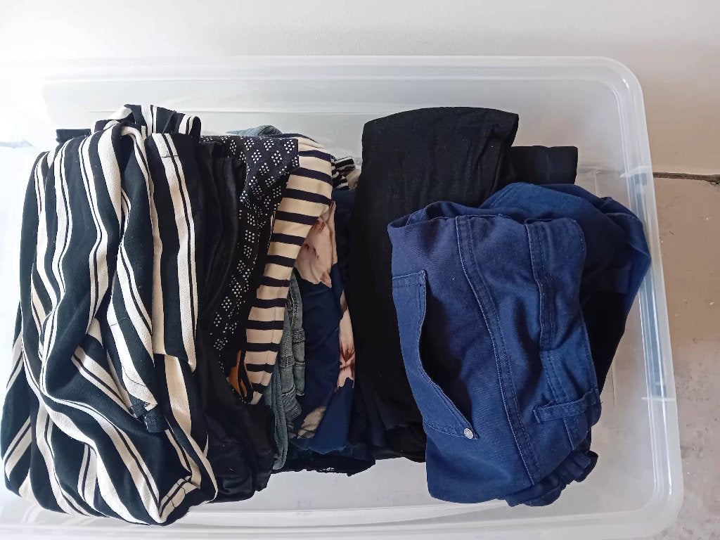 Tas vol zwangerschap kleding van maat M en L, Kleding | Dames, Maat 38/40 (M), Zwart, Ophalen of Verzenden, Zo goed als nieuw