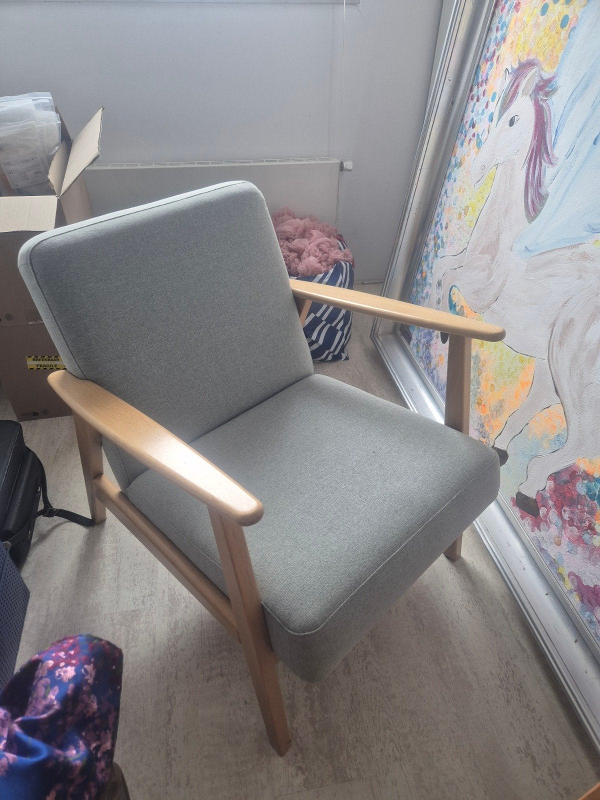 IKEA stoeltje, Ophalen, Gebruikt, Modern, Scandinavisch, Stof