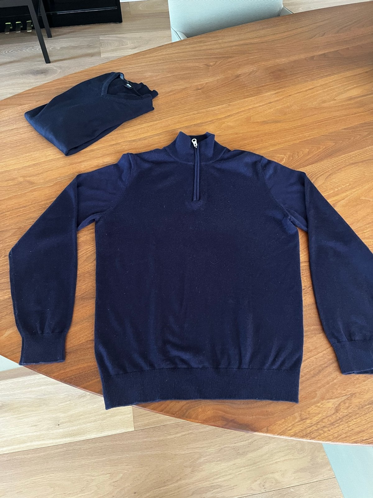 NØLSON Premium Wol Blend Trui - Maat 48 (M), Ophalen of Verzenden, Zo goed als nieuw, Maat 48/50 (M), Blauw