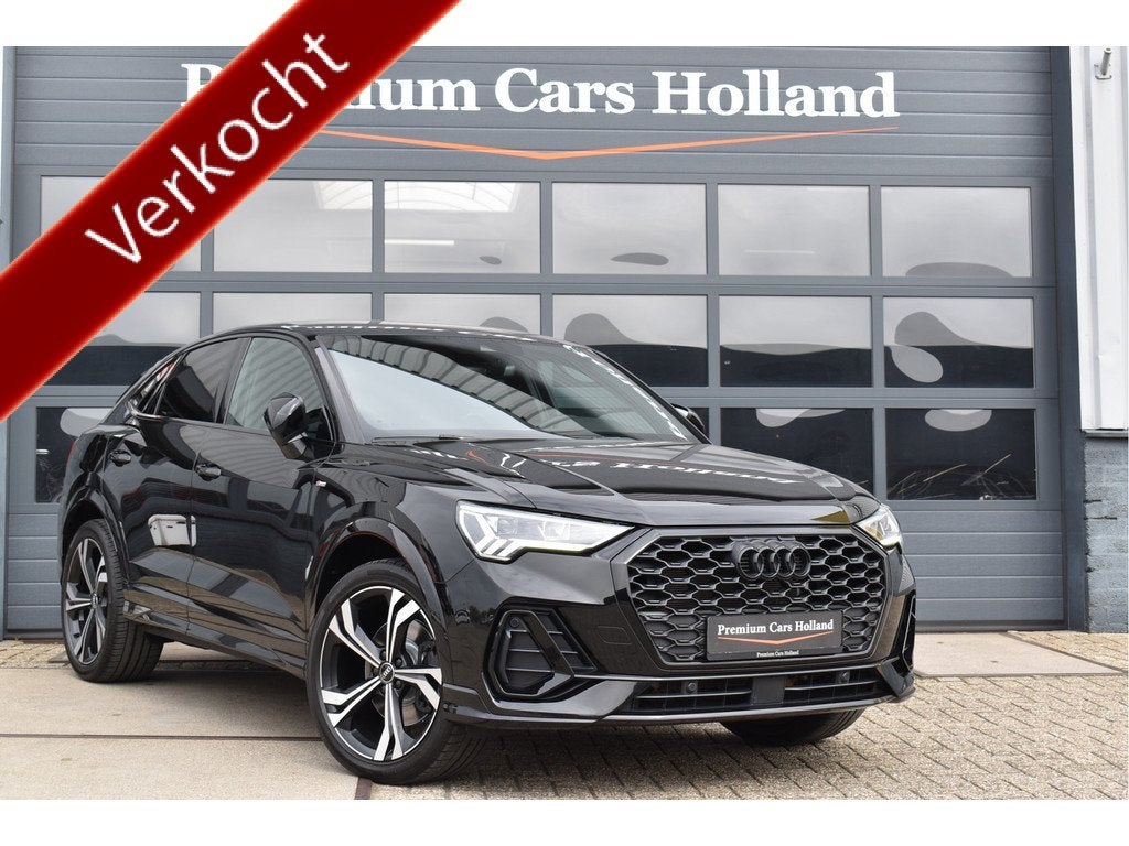 Audi Q3 Sportback 45 TFSI e S-Line 245 Pk Navi Leder Camera, Gebruikt, Zwart, Hybride Elektrisch/Benzine, SUV of Terreinwagen