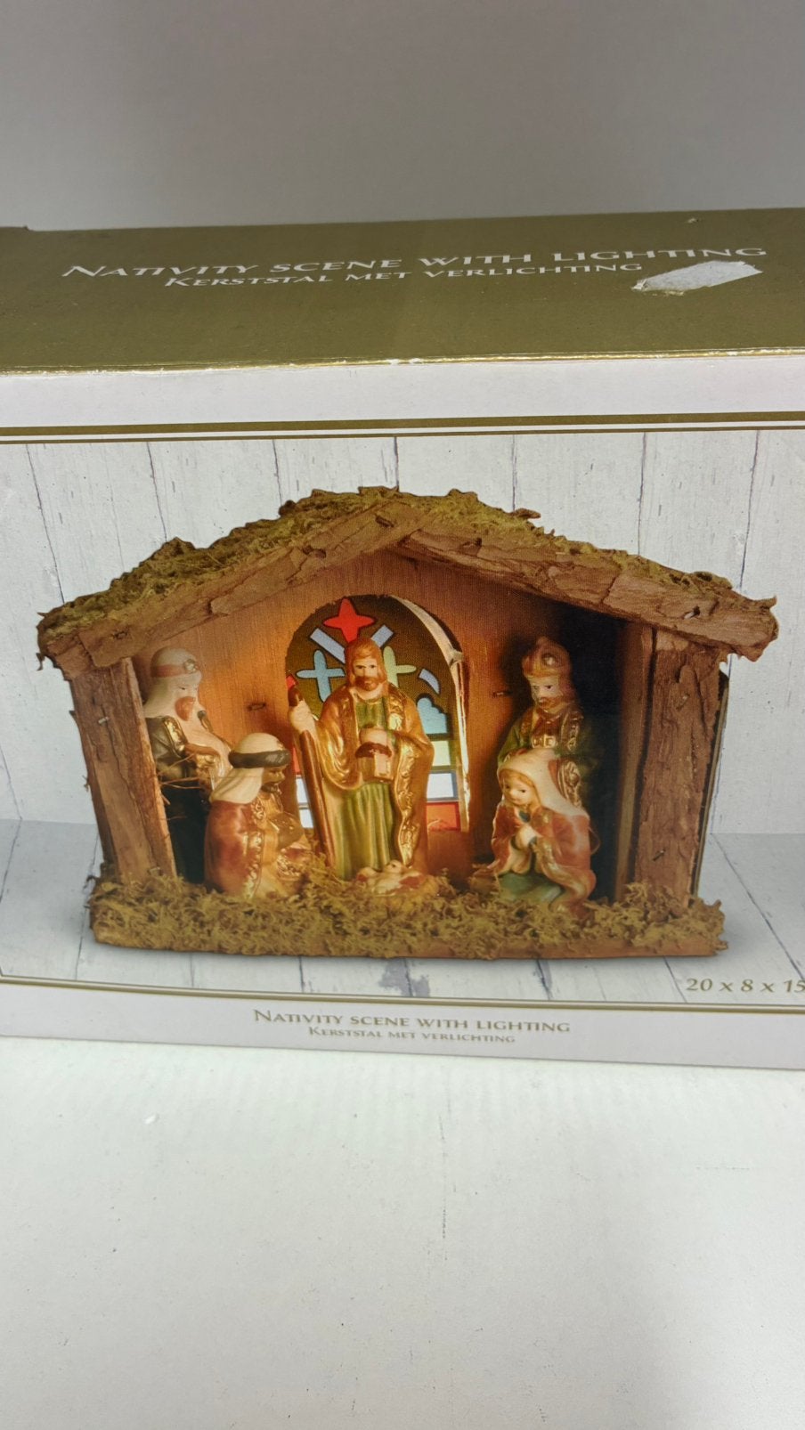 Kerststal met Verlichting Nieuw in de verpakking!, Diversen, Ophalen of Verzenden, Nieuw