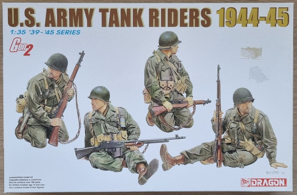 Dragon 1:35 #6378 WWII U.S. Army Tank Riders 1944-45, Ophalen of Verzenden, Nieuw, 1:35 tot 1:50, Figuur of Figuren