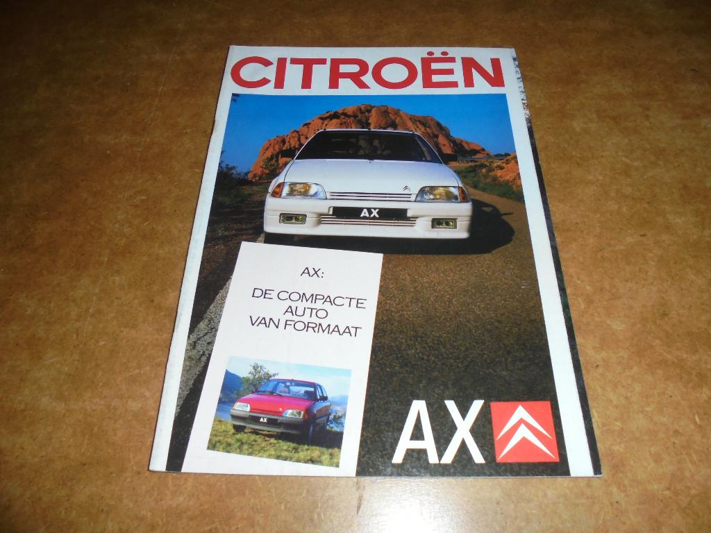 brochure Citroen AX  1988, Ophalen of Verzenden, Zo goed als nieuw, Citroën