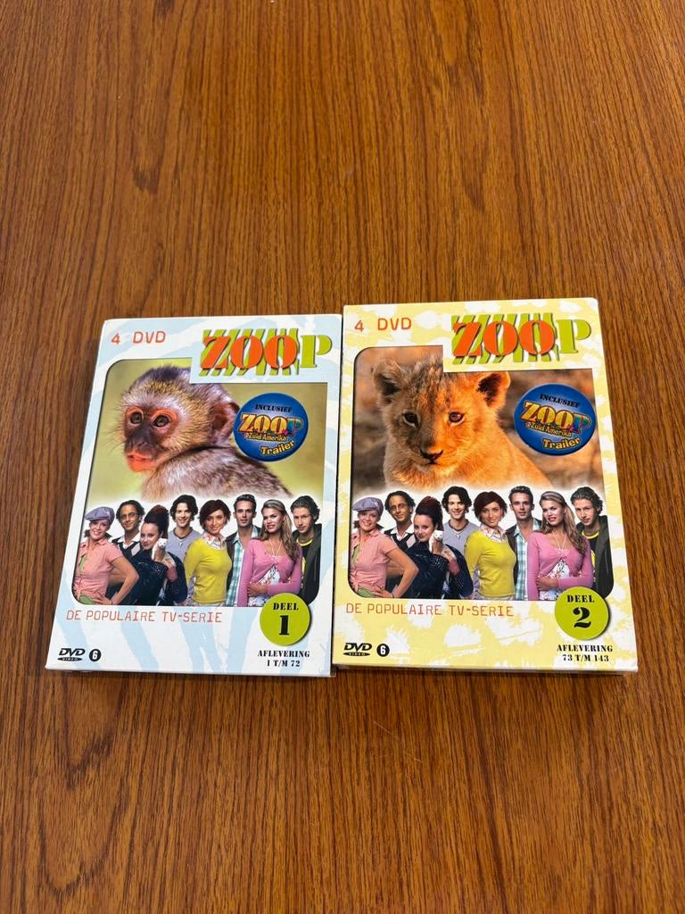 ZOOP serie DVDs deel 1 & 2, aflevering 1-143, Boxset, Ophalen of Verzenden, Dieren, Vanaf 6 jaar