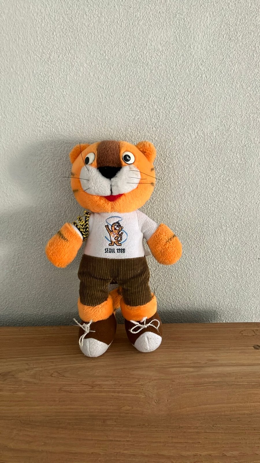 Hodori mascotte Seoul 1988 Olympische Spelen knuffel, Oranje, Overige merken, Overige karakters, Ophalen of Verzenden