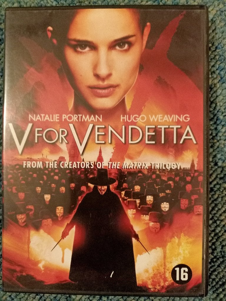 V for Vendetta DVD - Actiethriller met Natalie Portman, Vanaf 16 jaar, Ophalen of Verzenden, Zo goed als nieuw, Nederlands
