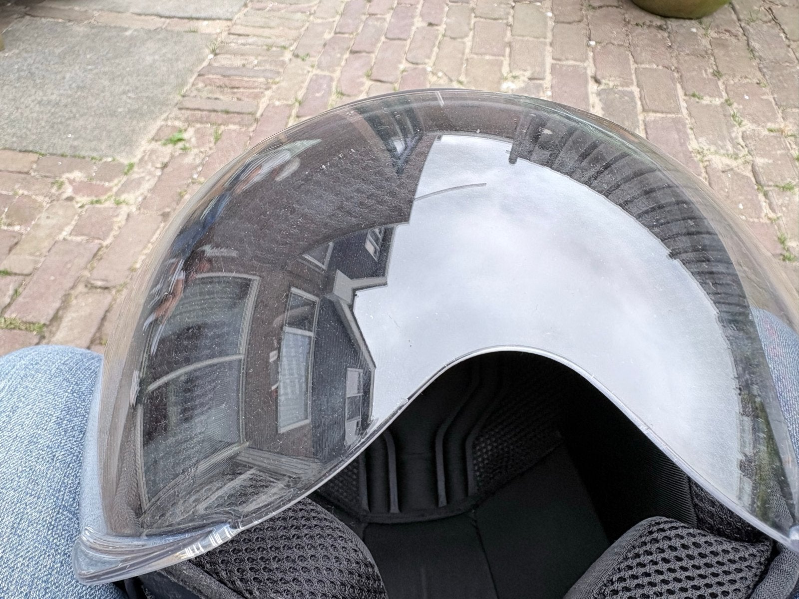 Vinz Brommer Scooter Helm Zwart Maat M57, Fietsen en Brommers, Brommerhelmen, Ophalen of Verzenden, Gebruikt, Medium