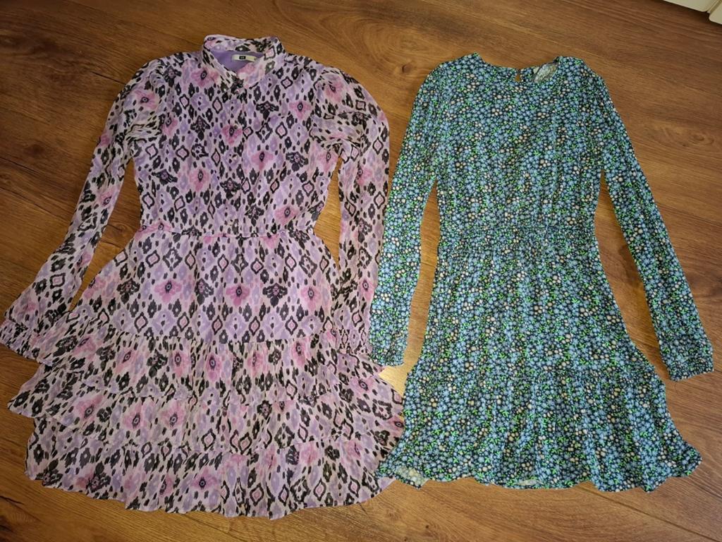Tweeling meisjes jurkjes maat 146/152, Kinderen en Baby's, Tweelingen en Meerlingen, Ophalen of Verzenden, Gebruikt, Kleding