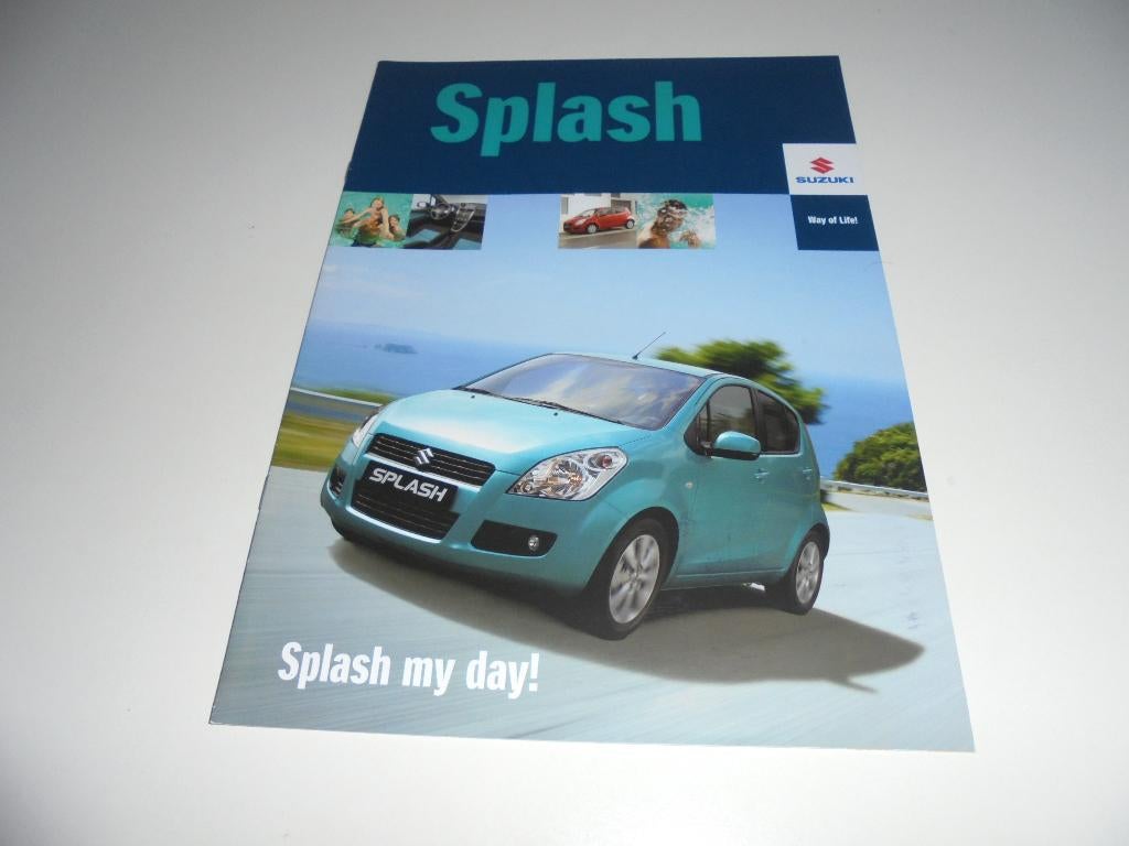 brochure Suzuki Splash  2008, Ophalen of Verzenden, Nieuw, Overige merken