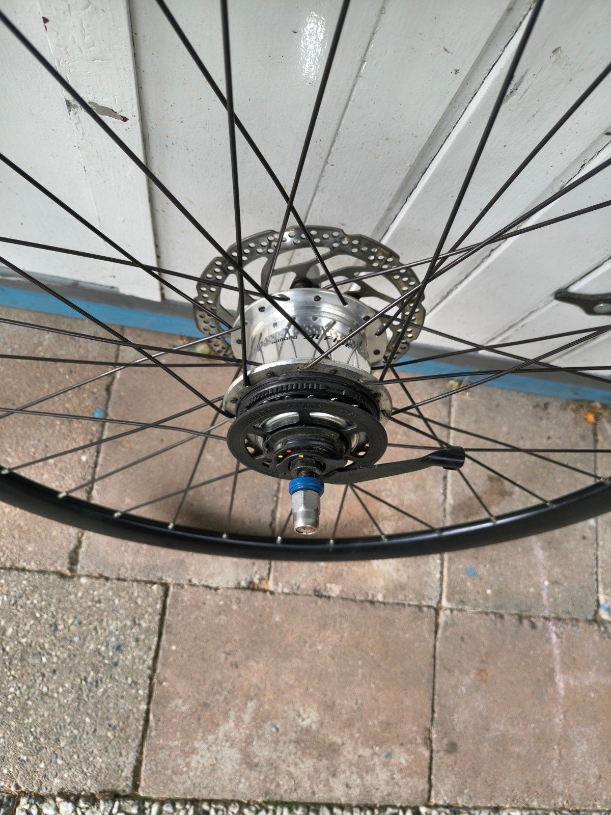 alfine 8 naaf ,wielen met schijf, Fietsen en Brommers, Fietsonderdelen, Ophalen
