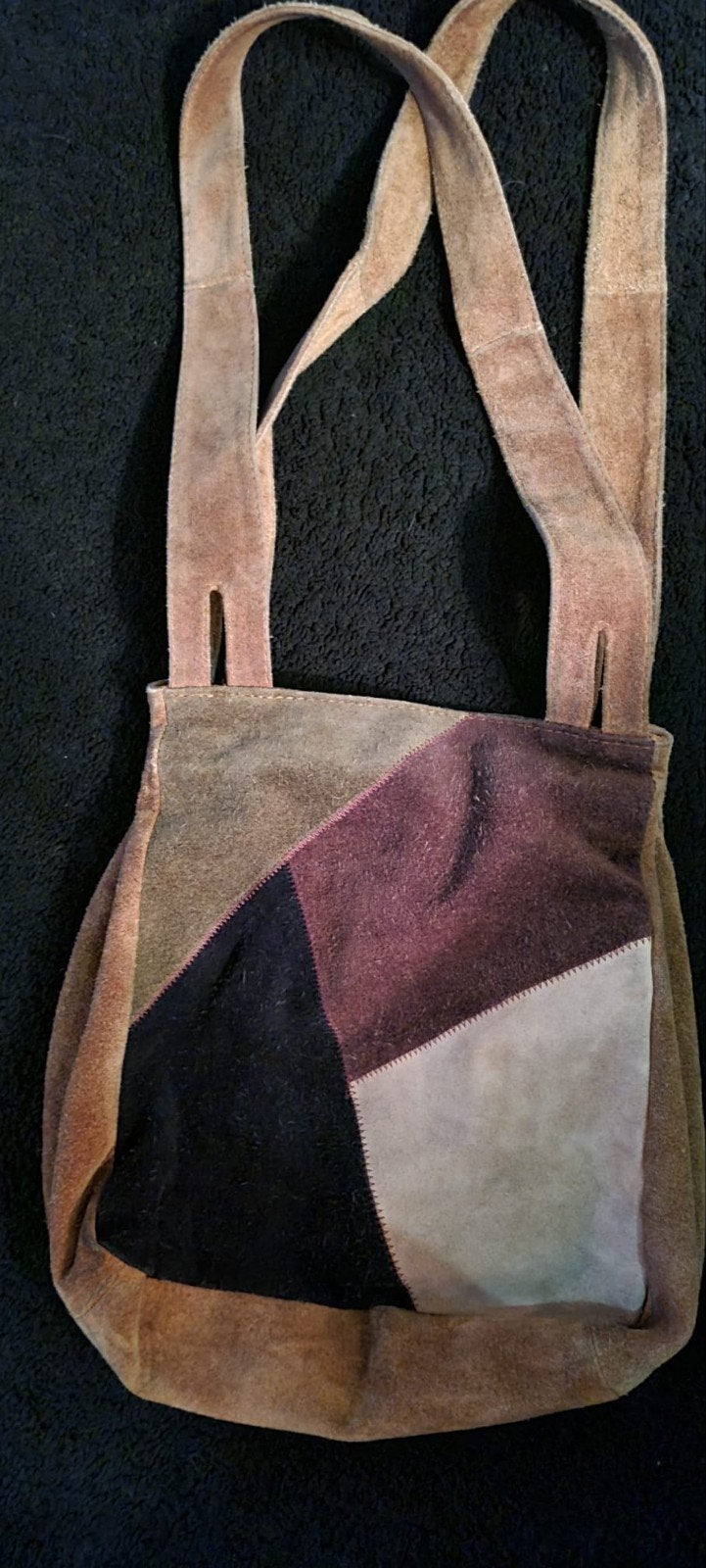 suède tas, Ophalen of Verzenden, Gebruikt
