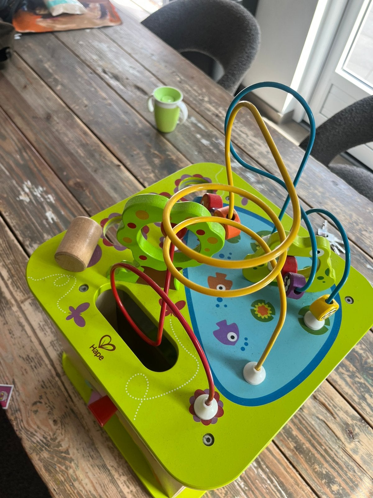 Houten speelkubus, Kinderen en Baby's, Speelgoed | Houten speelgoed, Ophalen, Zo goed als nieuw