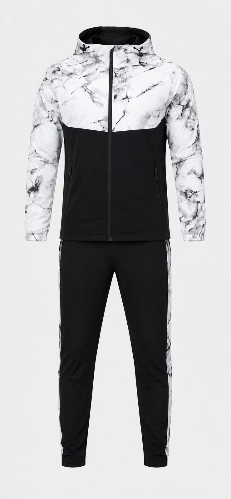 Heren trainingspak Zwart wit maat L, Kleding | Heren, Ophalen, Zo goed als nieuw, Zwart, Algemeen