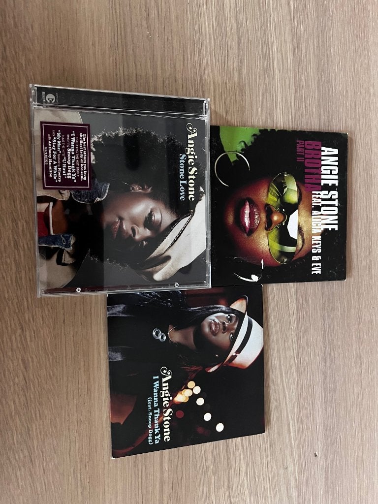 Angie Stone 3x CD en Single ft. Snoop Dogg, Eve, Alicia Keys, Cd's en Dvd's, Ophalen of Verzenden, Zo goed als nieuw, Single
