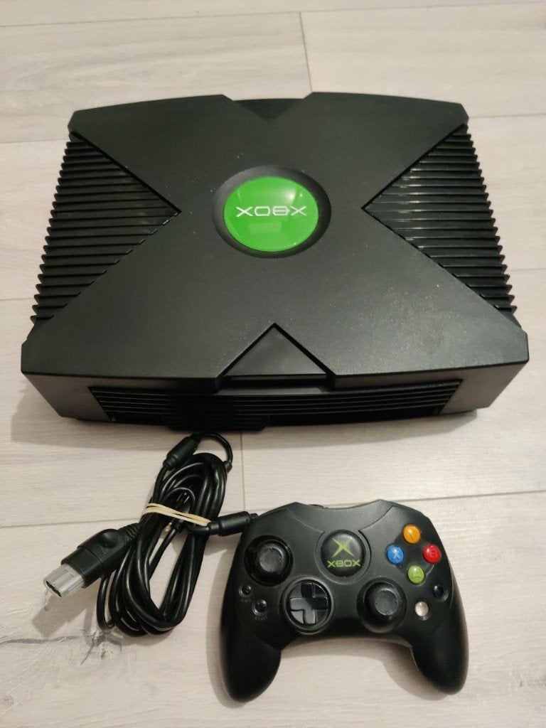 xbox classic console, Spelcomputers en Games, Ophalen of Verzenden, Gebruikt, Met 1 controller