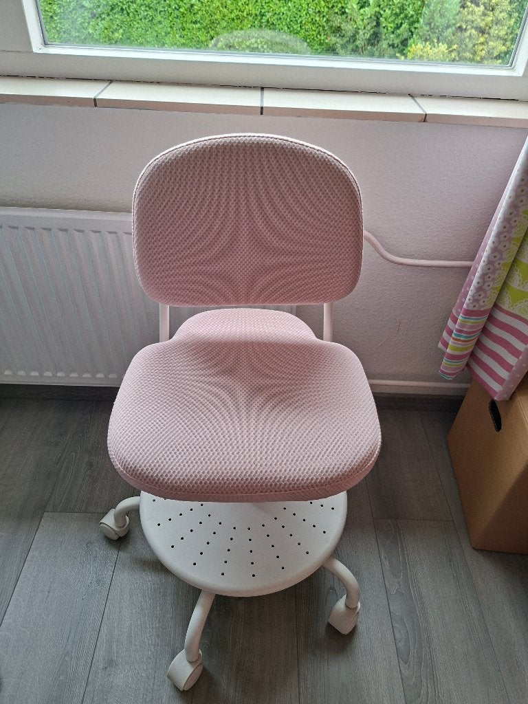 Kinder bureaustoel, Ophalen, Zo goed als nieuw, Roze, Bureaustoel