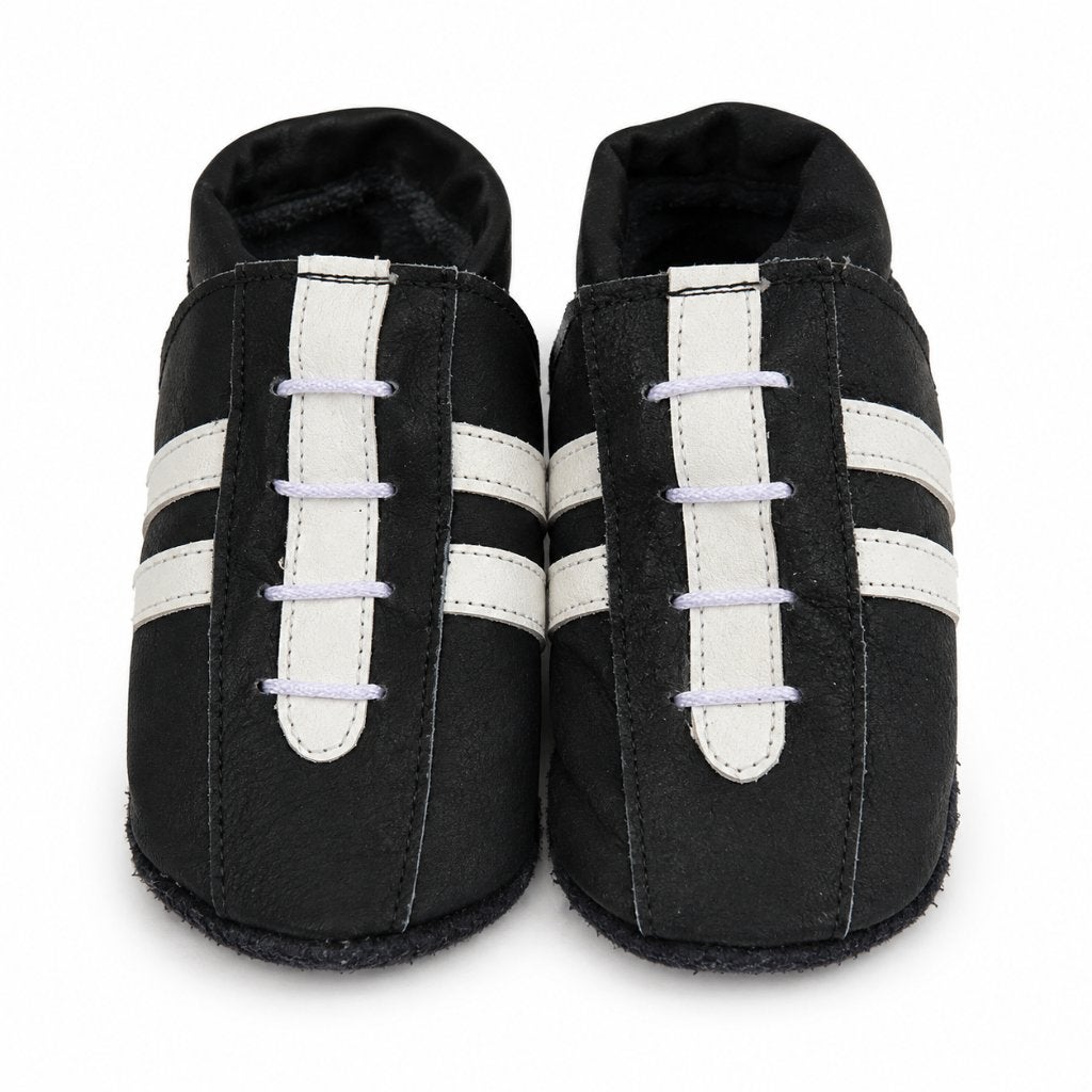 Oxxy Zwarte Babyslofjes in Sneakerdesign – Maat L (maat 22), Schoentjes, Oxxy, Jongetje of Meisje, .