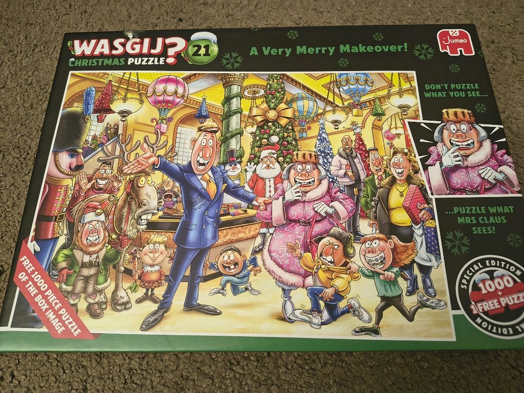 WASGIJ Puzzels, Ophalen, 500 t/m 1500 stukjes, Zo goed als nieuw, Legpuzzel