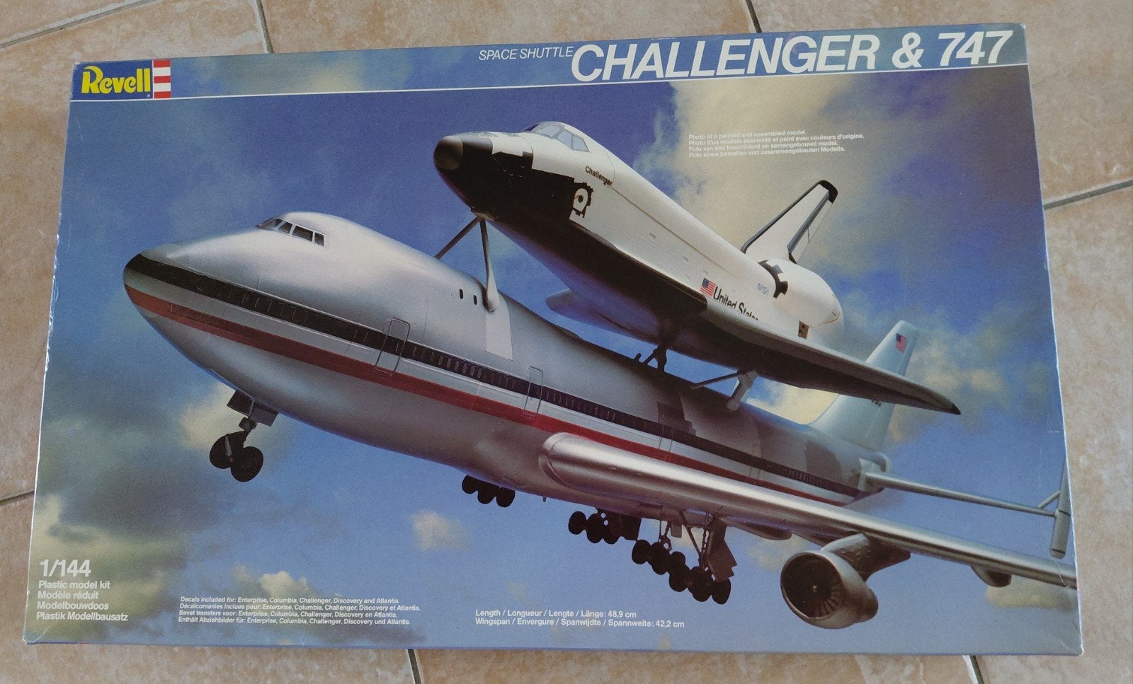 Revell Space Shuttle Challenger & 747 Modelbouwkit 1:144, Hobby en Vrije tijd, Modelbouw | Vliegtuigen en Helikopters, Ophalen of Verzenden