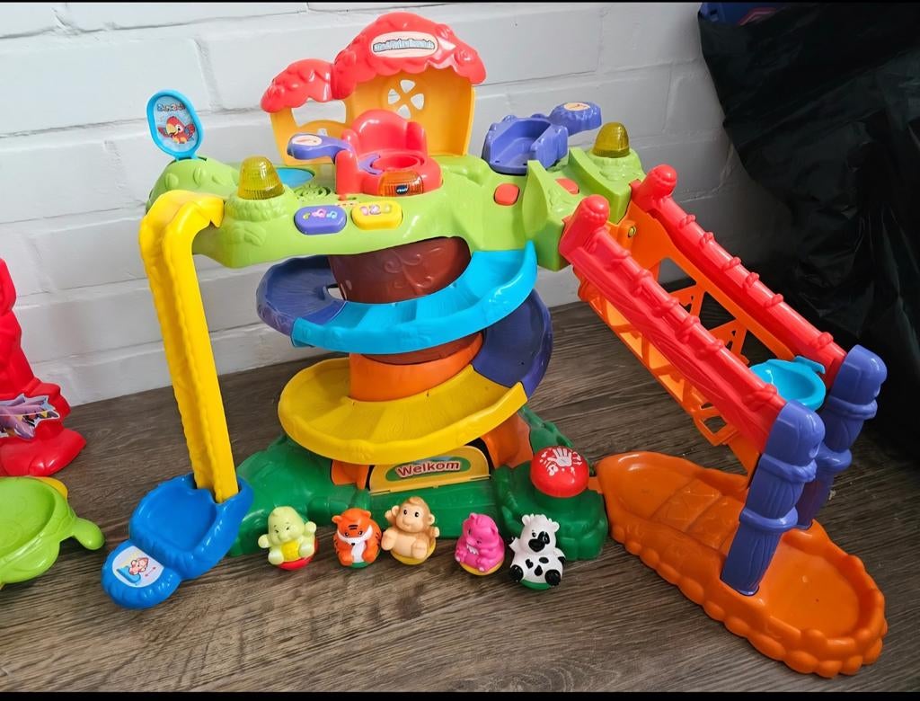 VTech ZoomiZooz Boomhuis met 5 diertjes, Kinderen en Baby's, Speelgoed | Overig, Ophalen of Verzenden, Zo goed als nieuw, Jongen of Meisje
