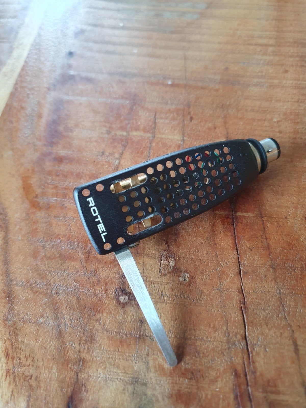 Rotel Headshell met Empire 66 X element, Audio, Tv en Foto, Ophalen of Verzenden, Gebruikt, Platenspeler-onderdeel, Overige merken