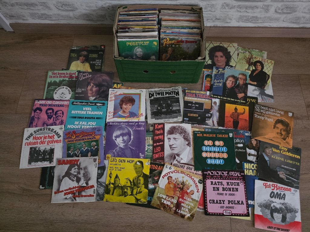 Partijtje vinyl singels, Gebruikt, 7 inch, Ophalen of Verzenden, Overige typen