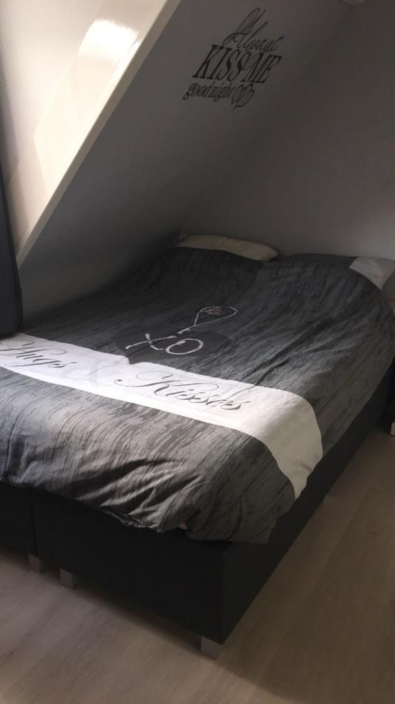 Boxspring 140x200, Ophalen, Gebruikt, Tweepersoons, 140 cm