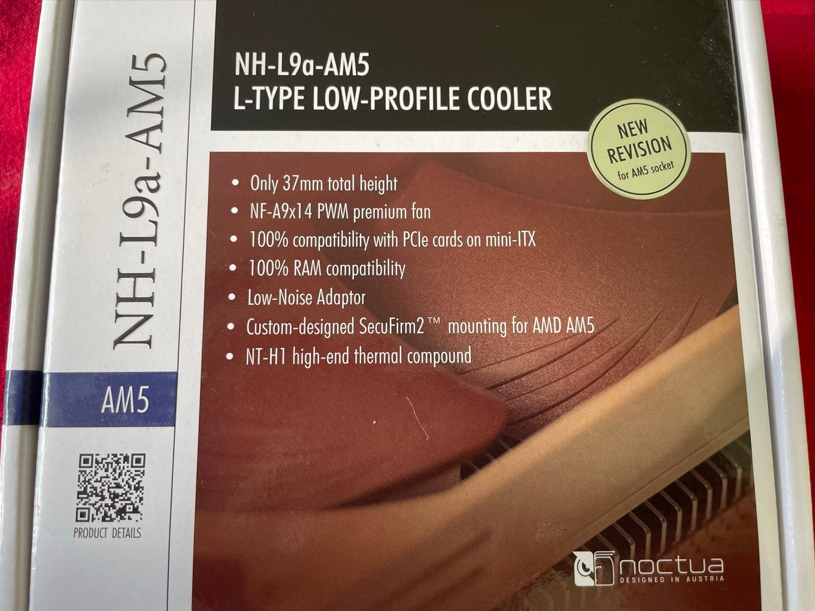 Noctua NH-L9a-AM5 L-TYPE LOW-PROFILE COOLER, Computers en Software, Ophalen of Verzenden, Zo goed als nieuw, Luchtkoeling