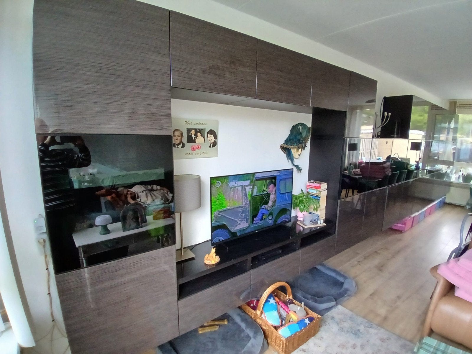 IKEA besta kastenwand, Ophalen, 200 cm of meer, Overige houtsoorten, Zo goed als nieuw