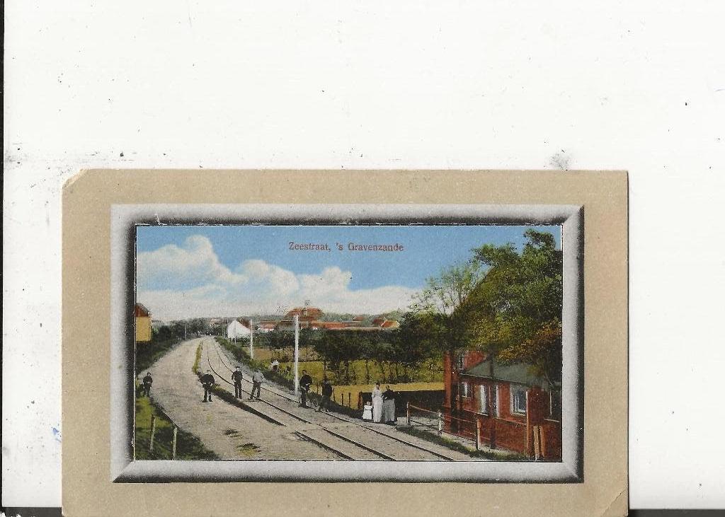 s Gravenzande Zeestraat met spoor 27-8-1921 v Deventer, Ophalen of Verzenden, 1920 tot 1940, Gelopen, Zuid-Holland