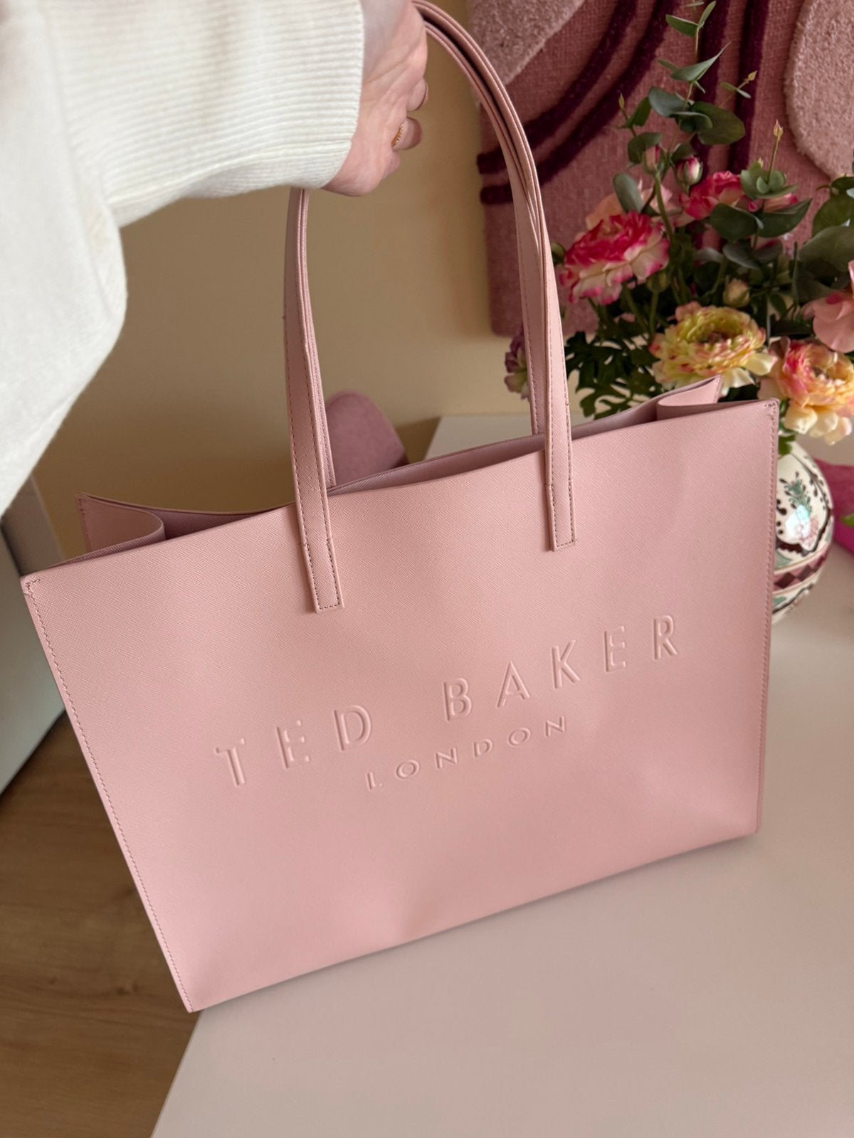 Ted Baker Sukicon pink shopper tas, Ophalen of Verzenden, Gebruikt, Roze, Shopper