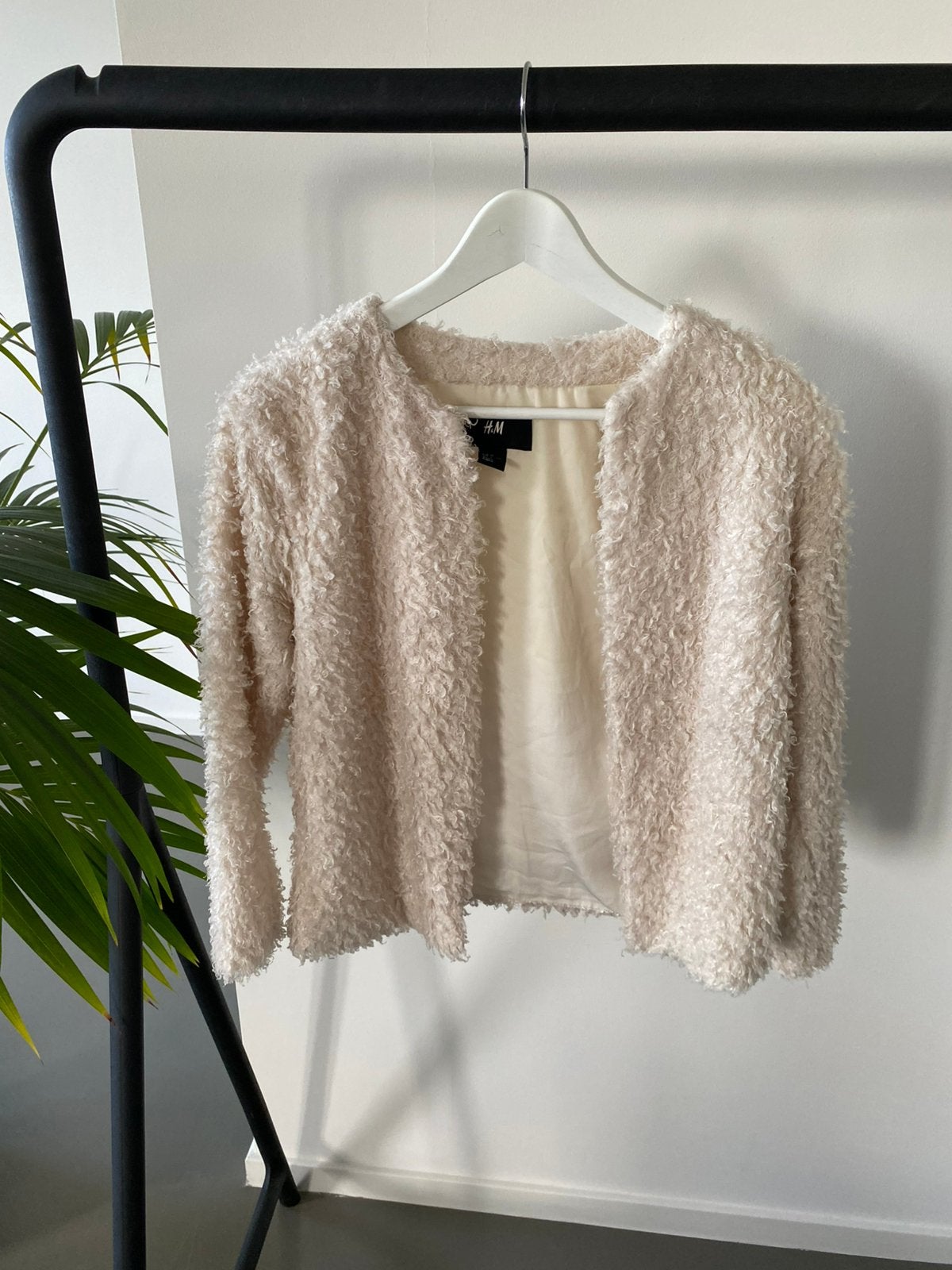 Fluffy vest van H&M, Ophalen of Verzenden, Gedragen, Maat 36 (S), Beige
