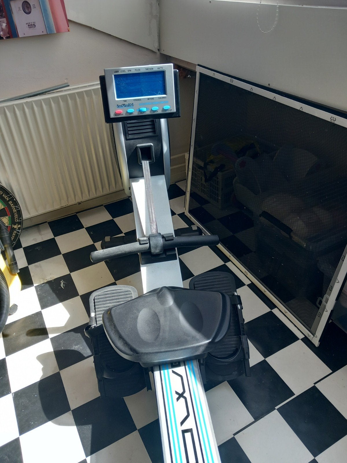 Roeitrainer Fitness Systems R100AP Premier Rower, Ophalen, Benen, Gebruikt, Metaal