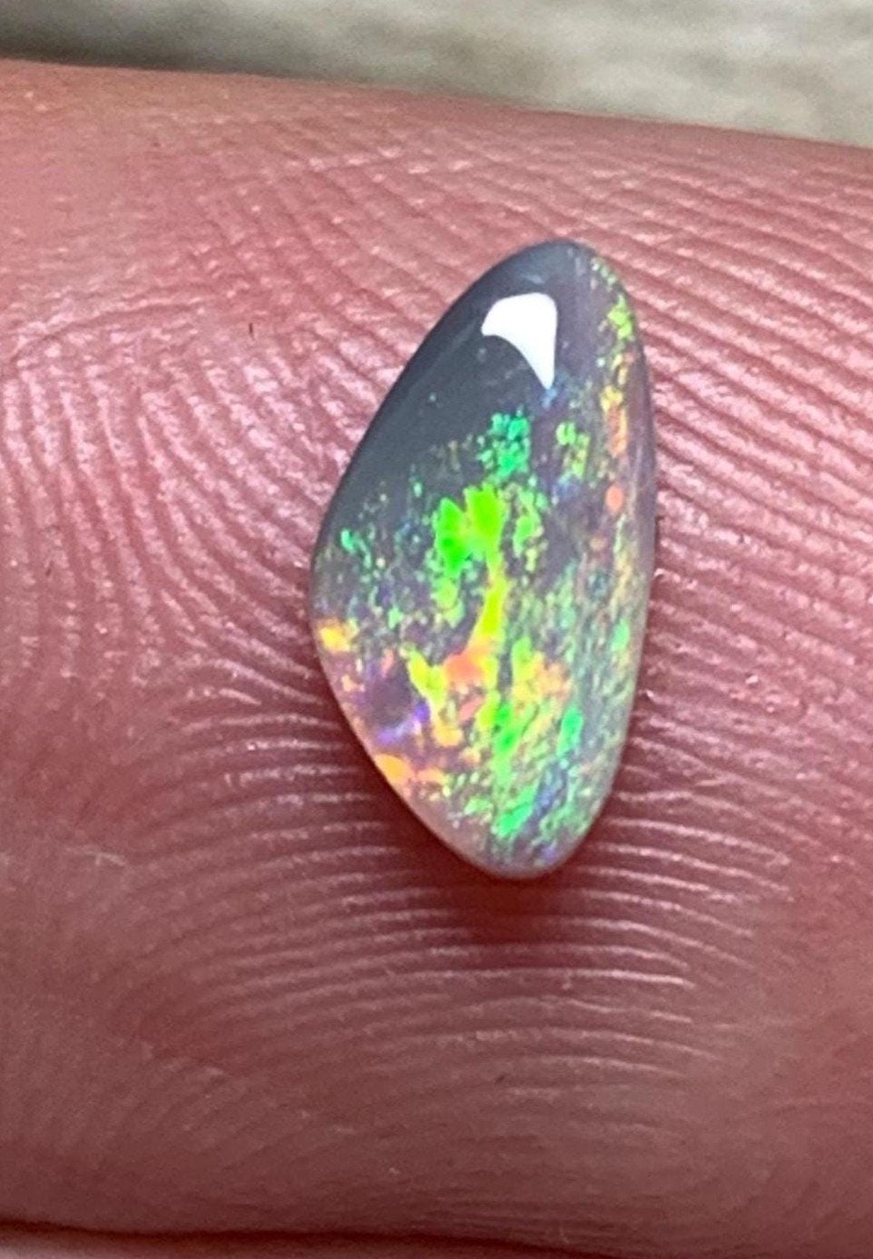 Australische Opaal Cabochon - Lighting Ridge Donkere Opaal, Verzenden, Nieuw