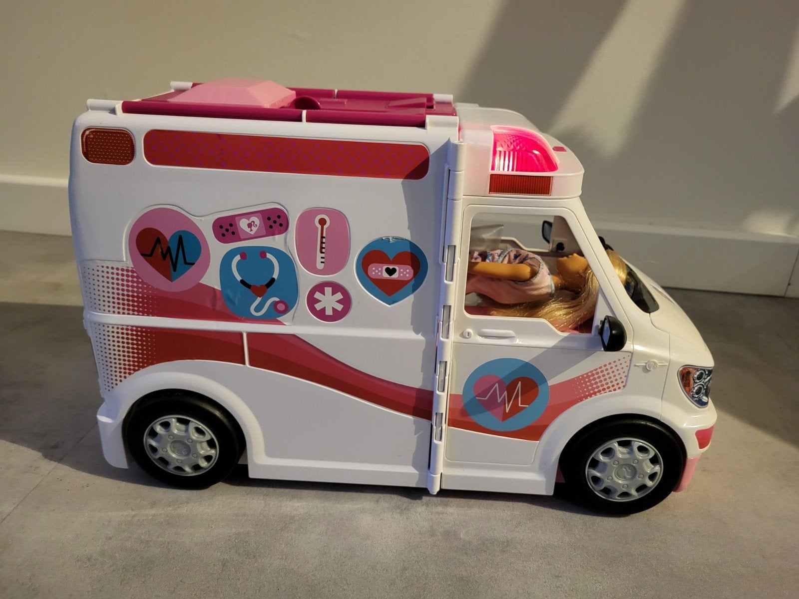 Barbie ambulance, Ophalen, Zo goed als nieuw