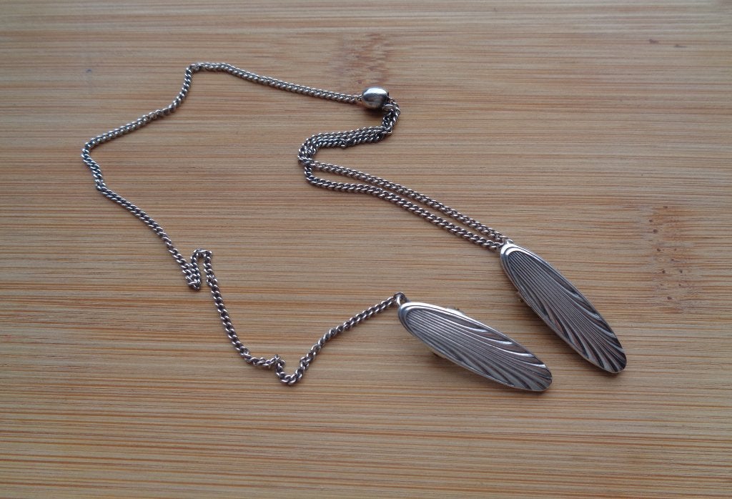 zilveren antieke servet klemmen met schuif [045], Sieraden, Tassen en Uiterlijk, Verzenden, Zilver, Overige typen