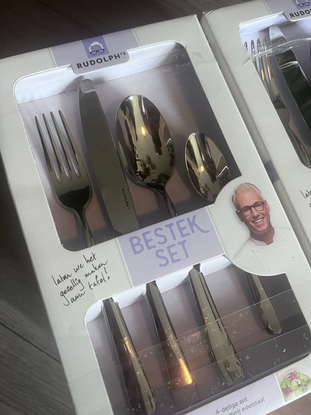 Rudolph’s Bestekset - 10x 4-delige sets, Bestekset, Nieuw, Ophalen of Verzenden, Rvs of Chroom